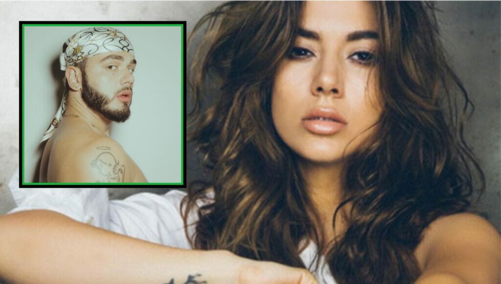 Keywords: woman, tattoo, man. 

Description: A woman and a man both adorned with elaborate tattoos.