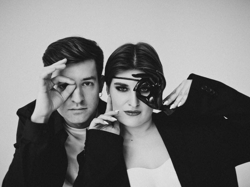 black and white, photo, man, woman