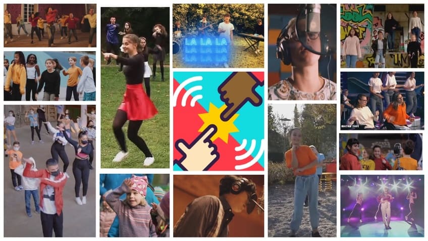 collage, pictures, dancing